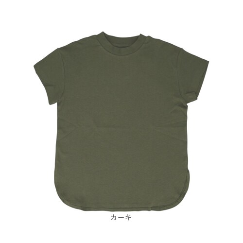 ブルー mitis Tシャツ ミティス 通販 モックネックTシャツ カットソー 前後差 プルオーバー レディース 半袖 夏 春夏 春秋 モックネック シンプル カジュアル インド綿 おしゃれ 女性 大_12