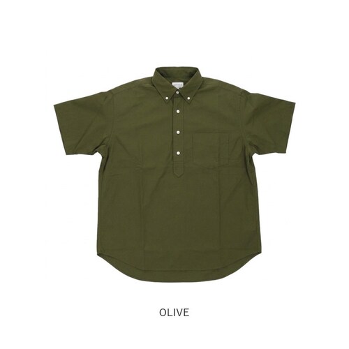 OLIVE サイズ18.5 HOUSTON ヒューストン シャツ メンズ 半袖 通販 プルオーバー オックスフォードシャツ 無地シャツ カジュアルシャツ アメカジシャツ プルオーバーシャツ アメカジ _10