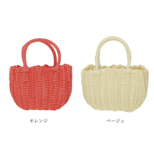 かごバッグ ビニール 通販 トート カゴバッグ ビニールバッグ レディース 浴衣 バッグ レジャーバッグ 小さめ バスケット おしゃれ かわいい 大人 可愛い 夏用 ミニバッグ ランチバッグ_10