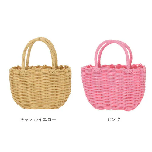 かごバッグ ビニール 通販 トート カゴバッグ ビニールバッグ レディース 浴衣 バッグ レジャーバッグ 小さめ バスケット おしゃれ かわいい 大人 可愛い 夏用 ミニバッグ ランチバッグ_12