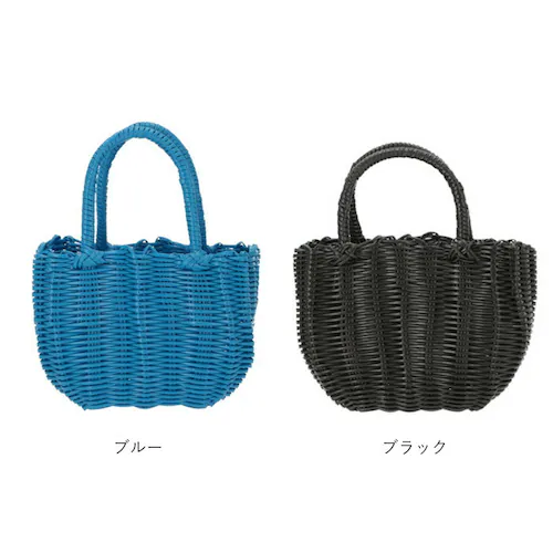 かごバッグ ビニール 通販 トート カゴバッグ ビニールバッグ レディース 浴衣 バッグ レジャーバッグ 小さめ バスケット おしゃれ かわいい 大人 可愛い 夏用 ミニバッグ ランチバッグ_15