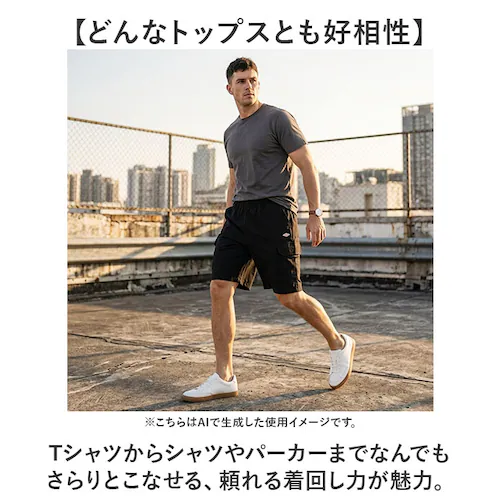 NAVY Mサイズ BALL パンツ 54503 通販 カーゴパンツ ショートパンツ カーゴショートパンツ メンズ おしゃれ 夏 短パン 半ズボン ショート メンズパンツ アウトドア カジュアル ボト_8