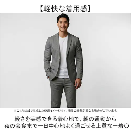 54.L/NAVYシャーク LLサイズ ジャケット メンズ 通販 SANTA BARBARA サンタバーバラ ポンチジャケット ビジネスカジュアル アウター ストレッチ 接触冷感 長袖 オフィスカジュ_6