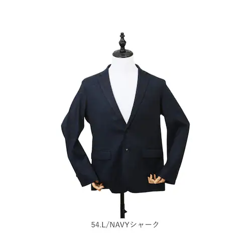 54.L/NAVYシャーク LLサイズ ジャケット メンズ 通販 SANTA BARBARA サンタバーバラ ポンチジャケット ビジネスカジュアル アウター ストレッチ 接触冷感 長袖 オフィスカジュ_15