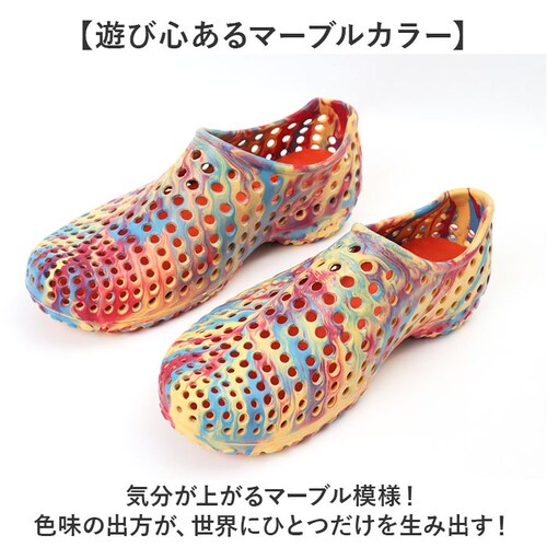 MARBLE 25.5cm ccilu チル サンダル 通販 AMAZON コンフォートサンダル かかとあり ビーチサンダル リカバリーサンダル シャワーサンダル 水陸両用 メンズ レディース 室内履_4