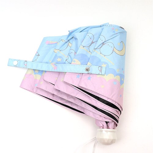 シマエナガ/ライトブルー 折り畳み傘 女の子 小学生 通販 折りたたみ傘 傘 55cm キッズ ジュニア 晴雨兼用傘 雨傘 日傘 通学 登下校 風に強い傘 耐風傘 遮光 UVカット 小学校 中学年 高_7
