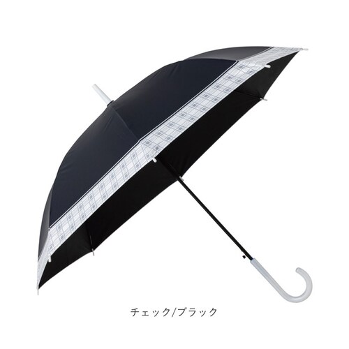 チェック/ミントグリーン 傘 58cm 女の子 小学生 通販 長傘 ジャンプ傘 キッズ ジュニア 晴雨兼用傘 雨傘 日傘 通学 登下校 風に強い傘 耐風傘 遮光 UVカット 小学校 高学年 中学生 か_14