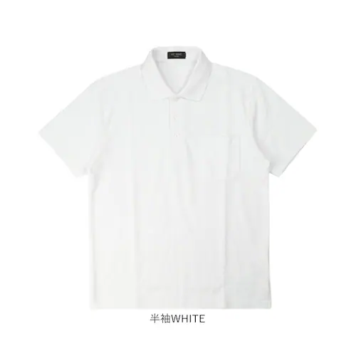 半袖WHITE LLサイズ ポロシャツ メンズ 通販 MC NINE エムシー ナイン シャツ メンズポロシャツ オフィス カジュアル シンプル きれいめ 男性 ゴルフ 大人 春 夏 ブランド トップ_14