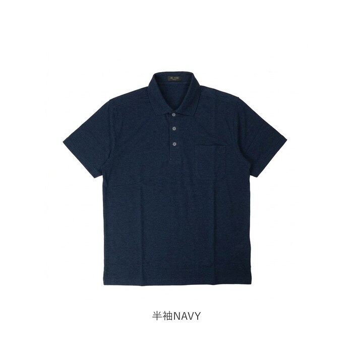 長袖NAVY LLサイズ ポロシャツ メンズ 通販 MC NINE エムシー ナイン
