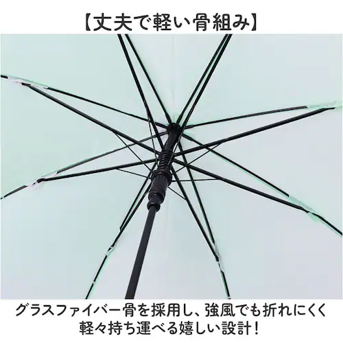 シェアドレッシーWH 傘 ジャンプ式 50cm 通販 ジャンプ傘 キッズ傘 長傘 雨傘 子供傘 子ども傘 子供かさ キッズ 小学生 女の子 男の子 保育園 幼稚園 小学校低学年 通学 登校 通園 登園_4