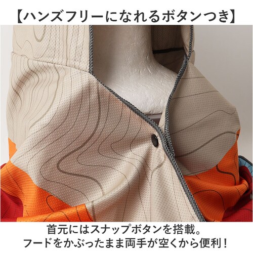 BANDANA フーディータオル 通販 タオル 大人 フード付き フード付きタオル ポンチョ ケープ 速乾タオル パーカー POST GENERAL ポストジェネラル クレエ 日除け 日焼け防止 紫外_5
