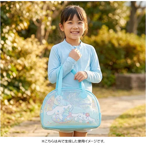 サンリオキャラクターズ プールバッグ ボストン型 通販 プールバック ビニールバッグ ビニールバック 水泳バッグ 水泳バック ボストン キッズ 子供 子供用 子ども用 女の子 子ども こども かわいい_7