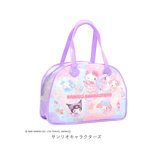 サンリオキャラクターズ プールバッグ ボストン型 通販 プールバック ビニールバッグ ビニールバック 水泳バッグ 水泳バック ボストン キッズ 子供 子供用 子ども用 女の子 子ども こども かわいい_12