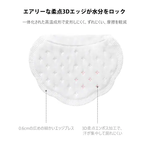脇汗パッド 100枚入 メンズ レディース 汗脇 汗取り パッド わきあせ対策 使い捨て シャツに貼る 汗染み防止 脇汗シート 抗菌 防臭 夏 スポーツ ポイント消化_7