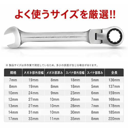 ��U�� ���`�F�b�g �����` �H�� 7�{�Z�b�g �R���r�l�[�V���������` �t���b�N�X 72�� ���K�l �X�p�i �C�� ���� �����e�i���X 7mm 8mm 10mm 12mm 13mm 14mm 17mm_3