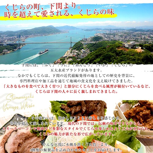 山口県より直送 山賀 鯨4種セット(B) くじら 鯨ベーコン 鯨タン 鯨焼肉 鯨竜田揚げ 送料無料 ※クール冷凍便【ご注文後3日から18日以内に発送します】 _2