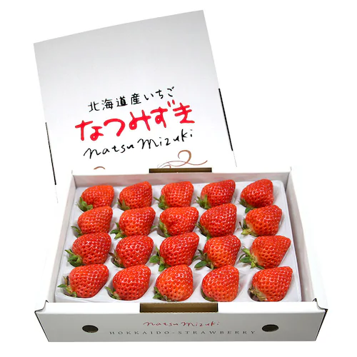 北海道より産地直送 高級いちご なつみずき 約300g(20粒から24粒)化粧箱入り イチゴ 苺 夏イチゴ【ご注文後3日から18日以内に発送します】_1