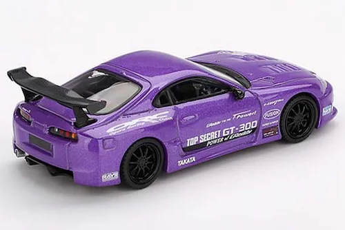 �y�������݉��i�zMINI GT 1/64 Toyota �X�[�v�� (A80) GT-300 Top Secret Purple(���n���h��)_1