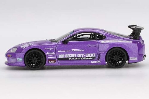 �y�������݉��i�zMINI GT 1/64 Toyota �X�[�v�� (A80) GT-300 Top Secret Purple(���n���h��)_2