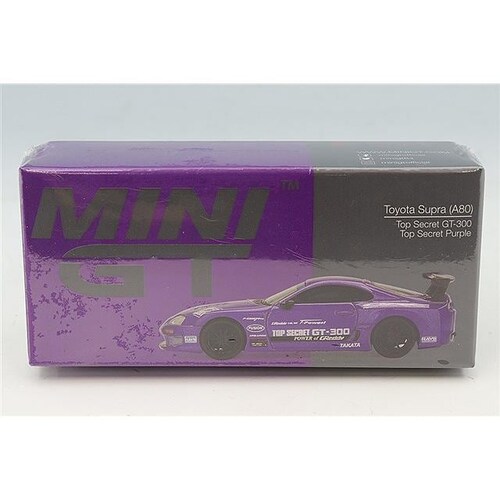 �y�������݉��i�zMINI GT 1/64 Toyota �X�[�v�� (A80) GT-300 Top Secret Purple(���n���h��)_3