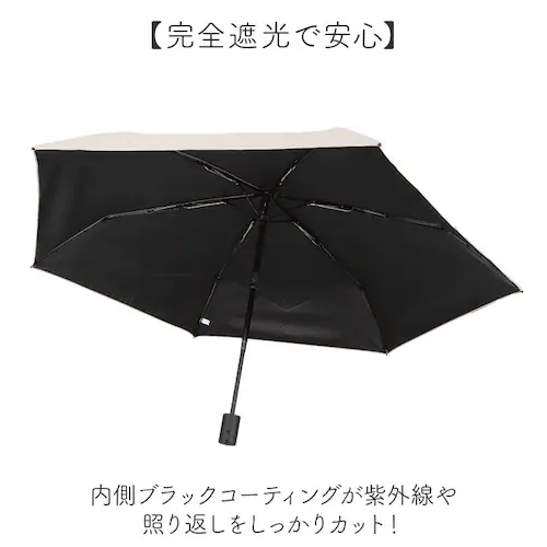 プレーングレージュ pink trick ピンクトリック 折りたたみ傘 ミニ 通販 晴雨兼用傘 傘 かさ カサ 折り畳み傘 折り畳み 折りたたみ 2段 雨傘 自動開閉傘 グラスファイバー骨 丈夫 自動_4