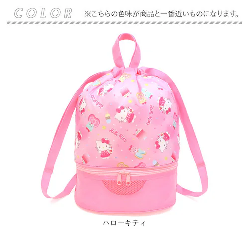 ハローキティ プールバッグ リュック型 通販 ビーチバッグ プールバック ビーチバック スイムバッグ スイムバック リュックサック 水泳バッグ 水泳バック キャラクター ボンサック型 小学校 女の子 _11
