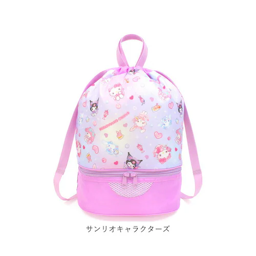 ハローキティ プールバッグ リュック型 通販 ビーチバッグ プールバック ビーチバック スイムバッグ スイムバック リュックサック 水泳バッグ 水泳バック キャラクター ボンサック型 小学校 女の子 _13