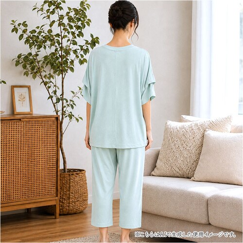 70.ミント シャツ パンツ 上下セット 通販 tシャツ Tシャツ ズボン ルームウェア 部屋着 ルームウエア 接触冷感 ひんやり 涼しい After nine アフターナイン 肌触りが良い 着心地が_9