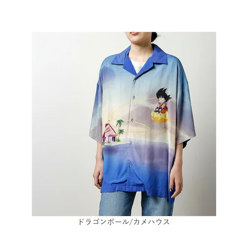 ドラゴンボール/カメハウス LLサイズ アロハシャツ キャラジャン 通販 シャツ プリントシャツ カジュアルシャツ レディースシャツ メンズシャツ カジュアル アロハ キャラクター 鮮やかな プレント_10