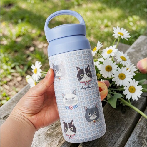 パーラーすずらん堂/ピンク タンブラー ハンドル 通販 水筒 350ml マグボトル ハンドルタンブラー マグ ハンドル付き 保冷 保温 クスグルジャパン Kusuguru Japan 持ち運び ステ_8
