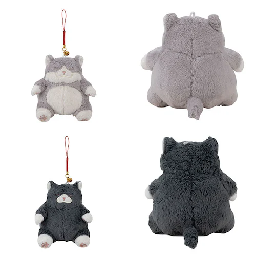 くろねこのまぐろ マスコット 通販 ねこ肯定感 ネココウテイカン キーホルダー 御守りマスコット ストラップ キーリング チャーム 持ち歩き 携帯 ぬいぐるみ かわいい カワイイ 猫 ねこ ネコ アニ_8