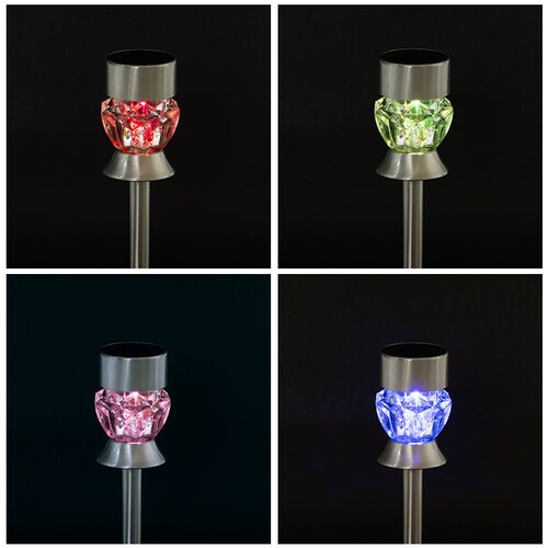 ホワイト ソーラーライト 屋外 通販 2WAY ダイヤモンドカット ガーデンライト 照明 ライト LED 埋め込み 明るい 間接照明 卓上 省エネ 誘導灯 自動点灯 ガーデニング おしゃれ DS-17_13
