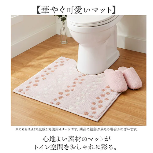ドロップP ヨコズナクリエーション トイレマット 通販 SUMIKA スミカ トイレ足元マット レギュラーサイズ 洗える トイレ用マット トイレ マット おしゃれ かわいい シンプル 滑り止め オシャ_1