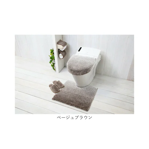 グレー グラデ トイレ マット 通販 トイレマット 足元マット トイレタリーマット 柔らかい やわらかい 毛足が長い シンプル 無地 グラデーション ヨコズナ ふんわり ふわふわ ポリエステル トイレ_9