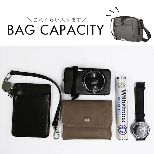 GY boite ボワット ショルダーバッグ ミニ B8171 通販 ミニショルダー ショルダーバック ショルダー 肩掛け 斜めかけ ななめ掛け 仕切り マチ メンズ レディース ユニセックス 男女兼_12