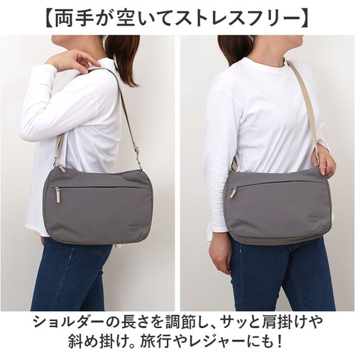 GBE.グレーベージュ アネロ ショルダーバッグ anello GTM0972 通販 anelloGRANDE アネログランデ ショルダーバック 斜めがけバッグ レディース メンズ 大人 大きめ 大容_3