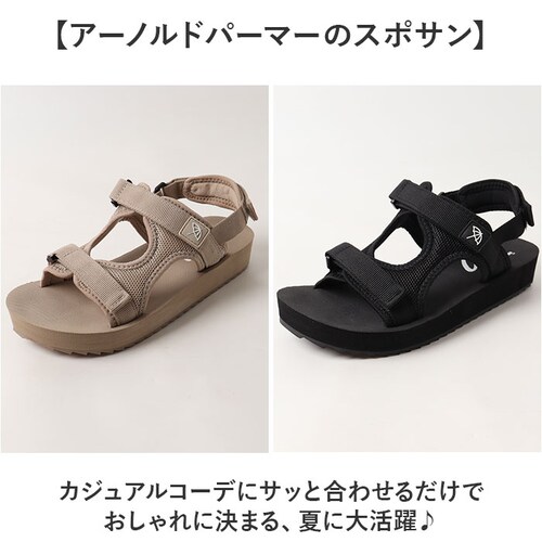 �x�[�W�� L(24cm) �A�[�m���h�p�[�}�[ �T���_�� �ʔ� �X�|�[�c�T���_�� �X�|�T�� �C ���f�B�[�X ���f�B�[�X�V���[�Y Arnold Palmer AN5407 �V���[�Y �X�g���b�v�T���_�� �x_4