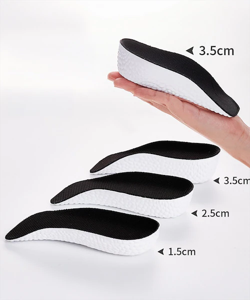 ブラック 2.5cm シークレットインソール レディース 通販 インヒール インソール 身長 アップ 中敷き 上げ底 身長アップインソール 衝撃吸収 洗える 女性 女子 靴 シューズ スニーカー ブー_10