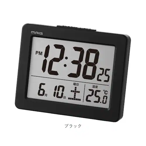 ホワイト デジタル時計 おしゃれ 置き時計 通販 見やすい表示のデジタル目覚まし時計 MAG T-779 ブリム 置時計 時計 目覚まし時計 めざまし時計 めざましとけい アラームクロック 見やすい _11