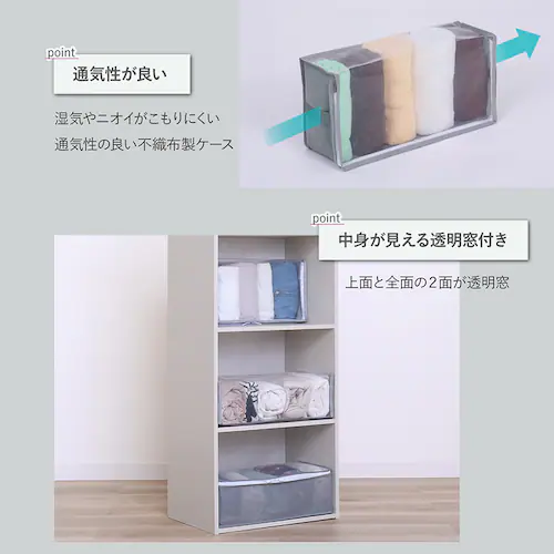 くらし発見! 小物収納ケース 3枚組_4