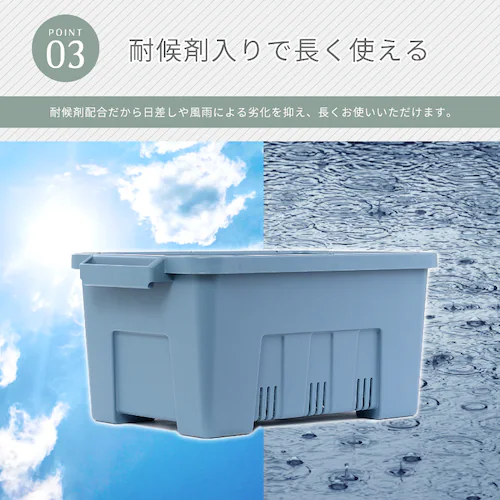 耐候剤入り タフプランター 菜園50型 ブルー_5