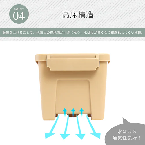 耐候剤入り タフプランター 55型 ベージュ_6