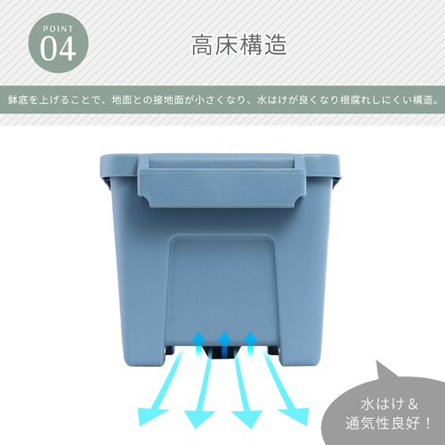 耐候剤入り タフプランター 45型 ブルー_6