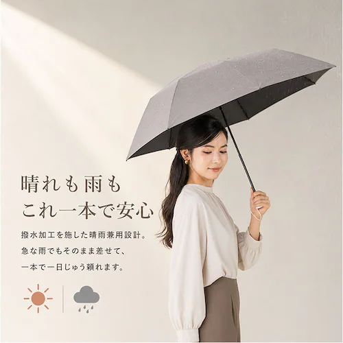 グレー KIZAWA キザワ 日傘 折りたたみ 超軽量 男女兼用 通販 折りたたみ傘 折り畳み傘 折り畳み 傘 かさ カサ レディース傘 日よけ 日除け アンブレラ 55cm 軽量 軽い クラシック _8