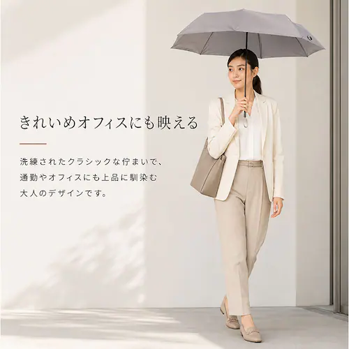 グレー KIZAWA キザワ 日傘 折りたたみ 超軽量 男女兼用 通販 折りたたみ傘 折り畳み傘 折り畳み 傘 かさ カサ レディース傘 日よけ 日除け アンブレラ 55cm 軽量 軽い クラシック _10