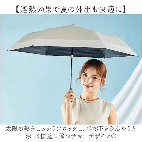 オフ×グレージュ kizawa キザワ 日傘 自動開閉 ミニ 通販 折りたたみ傘 折り畳み傘 ミニ傘 傘 カサ かさ レディース傘 折り畳み 折りたたみ ワンタッチ レディース コンパクト 持ち運び _2