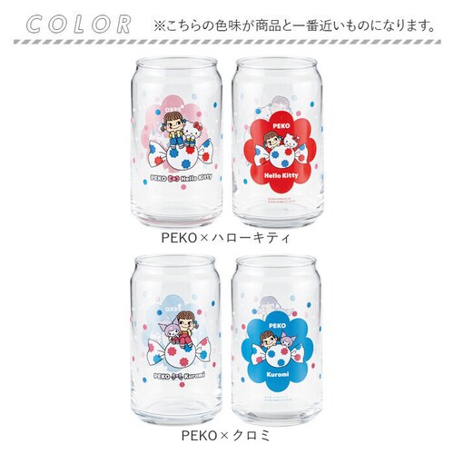 PEKO×ハローキティ グラス 缶型 通販 缶型グラス ガラス製コップ ガラスコップ ビールグラス 軽量 軽い 透明 かわいい 可愛い おもしろ おしゃれ 360ml 父の日 ギフト 母の日 誕生日 _8