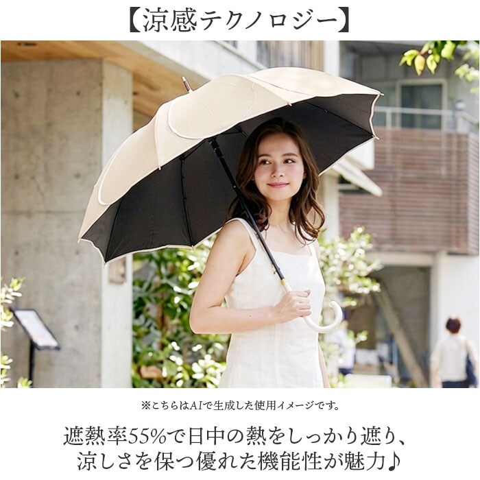 サックス Nakatani 日傘 通販 晴雨兼用傘 長傘 花びら傘 912-033