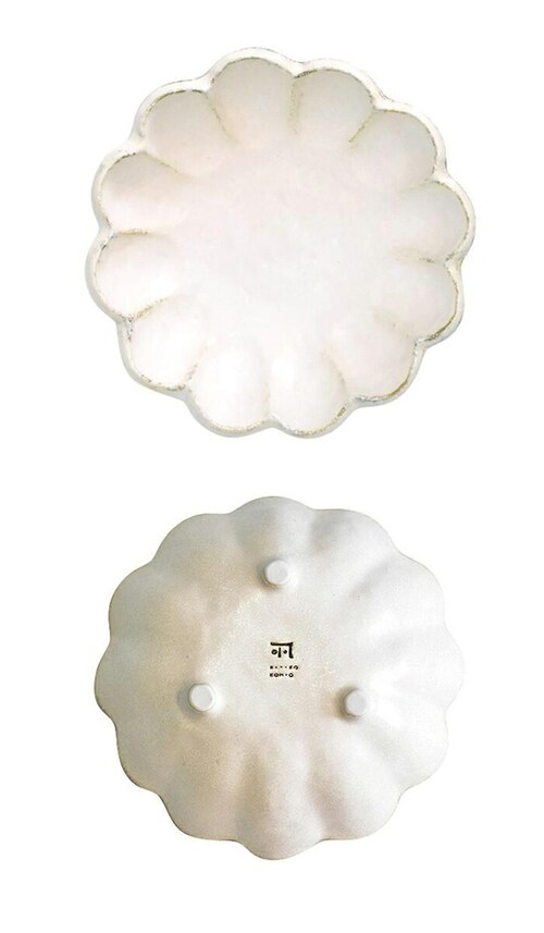 ホワイト 美濃焼 小鉢 通販 日本製 小皿 中鉢 美濃 焼 16cm 取り皿 副菜 取皿 和食器 おしゃれ モダン かわいい 花形 花型 お花 サラダ デザート 電子レンジ対応 食洗機対応 朝食 おや_11