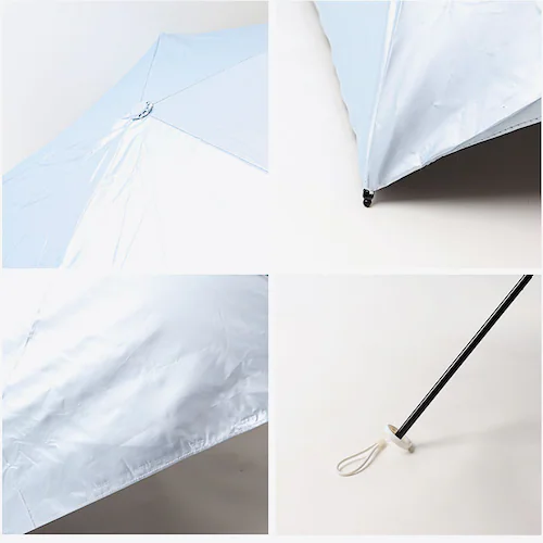 サックス Nakatani 日傘 通販 晴雨兼用傘 折りたたみ傘 926-068 UV パール 傘 レディース かさ カサ アンブレラ Parasol 50cm UVカット 中谷 ナカタニ 無地 レイ_8